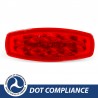 Dream Lighting 12V RV Tail Marker License Light Red Lens for Passenger Side Motorhome Caravan