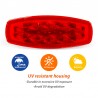 Dream Lighting 12V RV Tail Marker License Light Red Lens for Passenger Side Motorhome Caravan