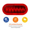 Dream Lighting LED 7.8in Oval Tail Light Waterproof Stop Brake Turn Marker for RV Truck
