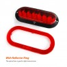 Dream Lighting LED 7.8in Oval Tail Light Waterproof Stop Brake Turn Marker for RV Truck