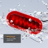 Dream Lighting LED 7.8in Oval Tail Light Waterproof Stop Brake Turn Marker for RV Truck