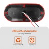 Dream Lighting LED 7.8in Oval Tail Light Waterproof Stop Brake Turn Marker for RV Truck