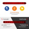 Dream Lighting 15 inch Red LED Trailer Light Bar Exterior Brake Indicator Caravan Truck Pack of 2