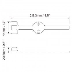 Dream Lighting 12V 8.5in LED Trailer Fender Light Side Marker Clearance Lamp RV Truck Boat