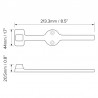 Dream Lighting 12V 8.5in LED Trailer Fender Light Side Marker Clearance Lamp RV Truck Boat