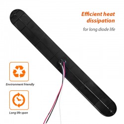 2X Dream Lighting 15 inch LED Trailer Light Bar for RV Coach Pickup Exterior Brake Tail Marker