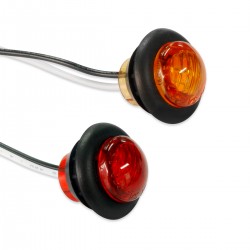 Dream Lighting 12v Amber Red LED Side Marker Trailer Led Clearance Light Caravan Motorhome