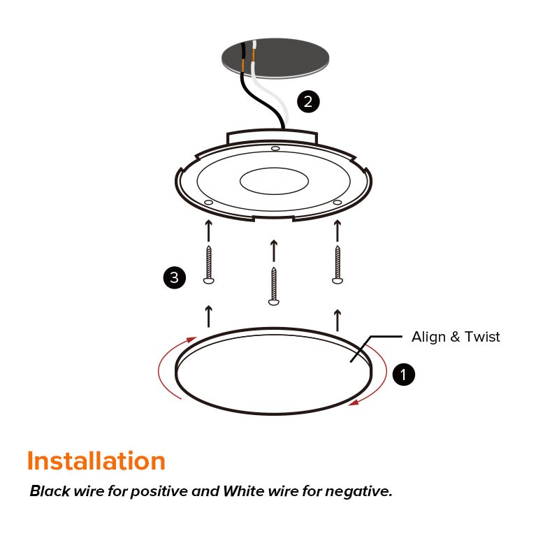 12V ceiling light recessed caravan, LED dome light RV motorhome, LED ...