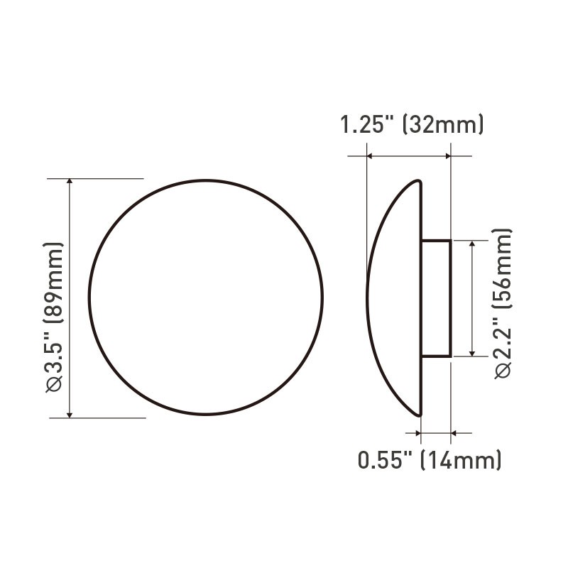 Dream Lighting 12V 6-LED Ceiling Dome Light For RV Camper Kitchen Cabinet - 3500K Warm White