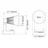 2X Dream Lighting 12v DC LED Reading Lights Wall Mount for RV Trailer Bedside Lamp Caravan