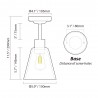Dream Lighting 12v RV Interior LED Pendant Light Vintage Ceiling Lamp Caravan 11.5in