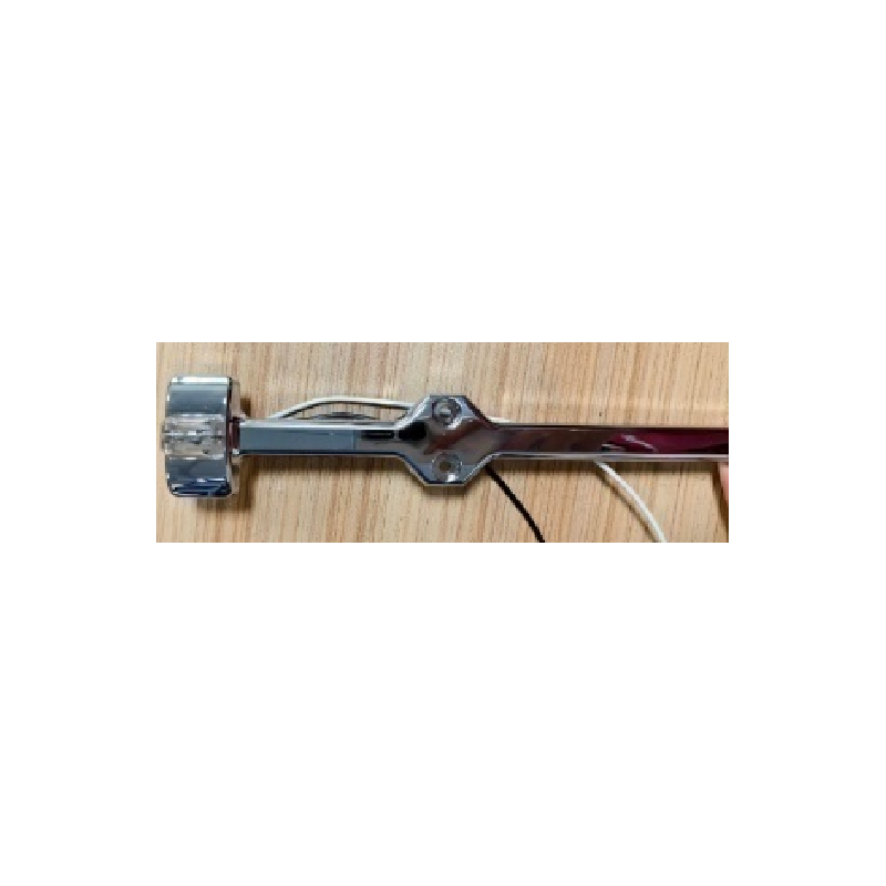 12V 8.5" LED Double Face Marker Fender Light Amber / Red Light for RV Trailer Truck Chrome