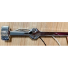 12V 8.5" LED Double Face Marker Fender Light Amber / Red Light for RV Trailer Truck Chrome