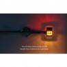 12V 8.5" LED Double Face Marker Fender Light Amber / Red Light for RV Trailer Truck Chrome