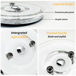 12V Round LED Ceiling Down Light Dual Color