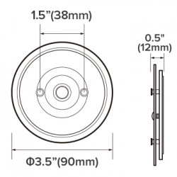 12V Round LED Ceiling Down Light Dual Color