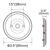 12V Round LED Ceiling Down Light Dual Color