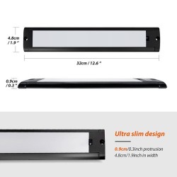 320mm 12V LED Under Cabinet Strip Bar Lights with Swipe Sensor Switch Dimmable RV