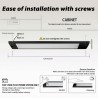 320mm 12V LED Under Cabinet Strip Bar Lights with Swipe Sensor Switch Dimmable RV