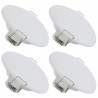 4PCS 12V 3.5" LED Recessed Ceiling Light RV Camper Trailer Puck Light w/Spring 6000K