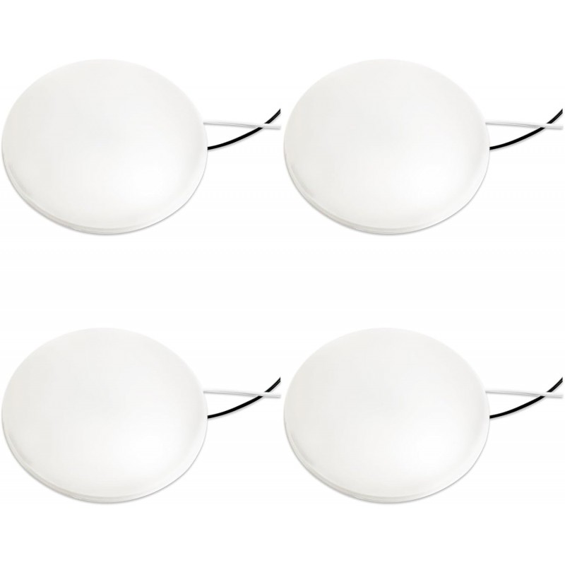 4PCS 12V 4.25" LED Dome Ceiling Light RV Camper Under Cabinet Puck Light 3500K