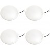 4PCS 12V 4.25" LED Dome Ceiling Light RV Camper Under Cabinet Puck Light 3500K