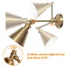 12V Elegant LED Wall Sconce Adjustable Swing Arm RV Bedside Living Dinning Room