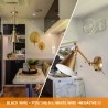 12V Elegant LED Wall Sconce Adjustable Swing Arm RV Bedside Living Dinning Room
