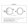 Dream Lighting 12v 5in LED Panel Ceiling Light fixture for RV Caravan Trailer Boat Dimmer