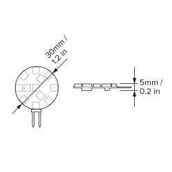 Dream Lighting 6PCS 12Volt LED G4 Replace Bulb RV Marine Yacht Boat Motorhome Caravan