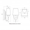 Dream Lighting RV LED Decorative Wall Sconce Caravan Boat Interior Bedroom Lamp Warm White