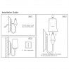 Dream Lighting RV LED Decorative Wall Sconce Caravan Boat Interior Bedroom Lamp Warm White
