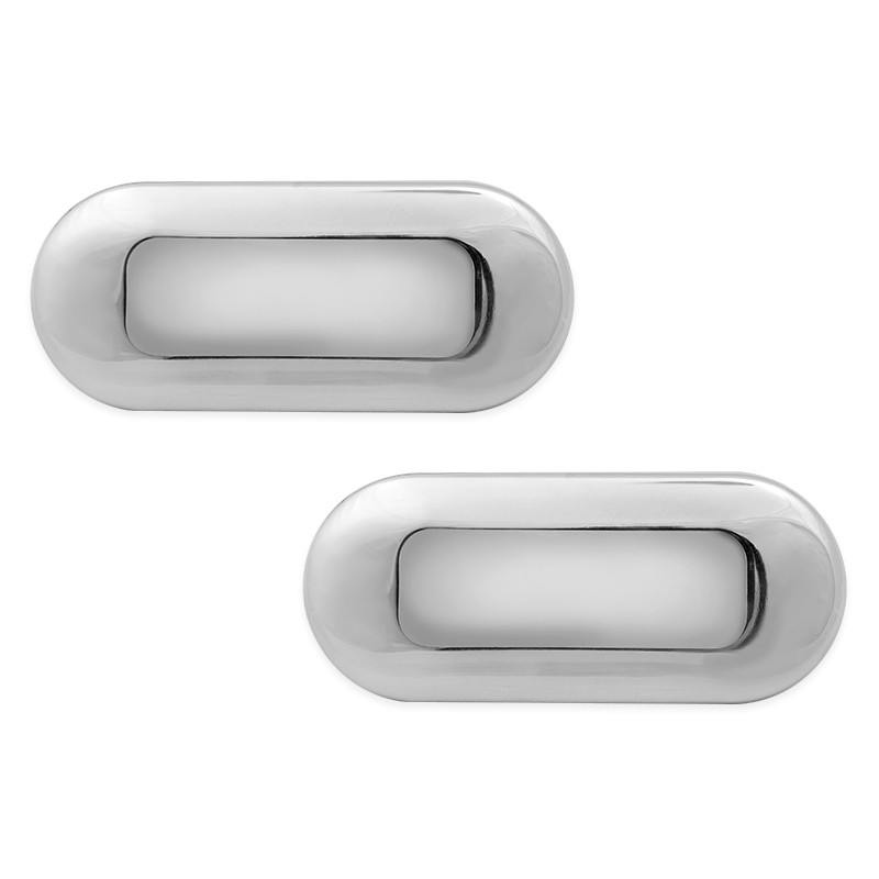 Dream Lighting LED 12v Stainless Steel Step Lights Oblong for RV Boat Cabin Deck Lamp