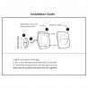 LED Boat Courtesy Lights 2.2inch Square Company Light for RV Trailer Bule Lighting Pack of 10