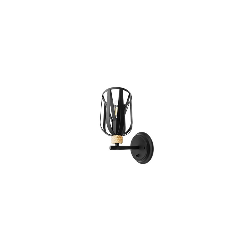 Dream Lighting 12V LED Cage Rope Wall Sconce Light Interior Vintage Bedside Lamp Camper Trailer