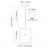 Dream Lighting 12v LED Retro Interior Roof Lamp Pendant Ceiling Light Motorhome Caravan Yacht