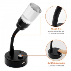 Dream Lighting 12V LED Reading Light with Switch Interior Wall Lamp Motorhome Caravan Boat X2