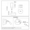 Dream Lighting 12V LED Reading Light with Switch Interior Wall Lamp Motorhome Caravan Boat X2