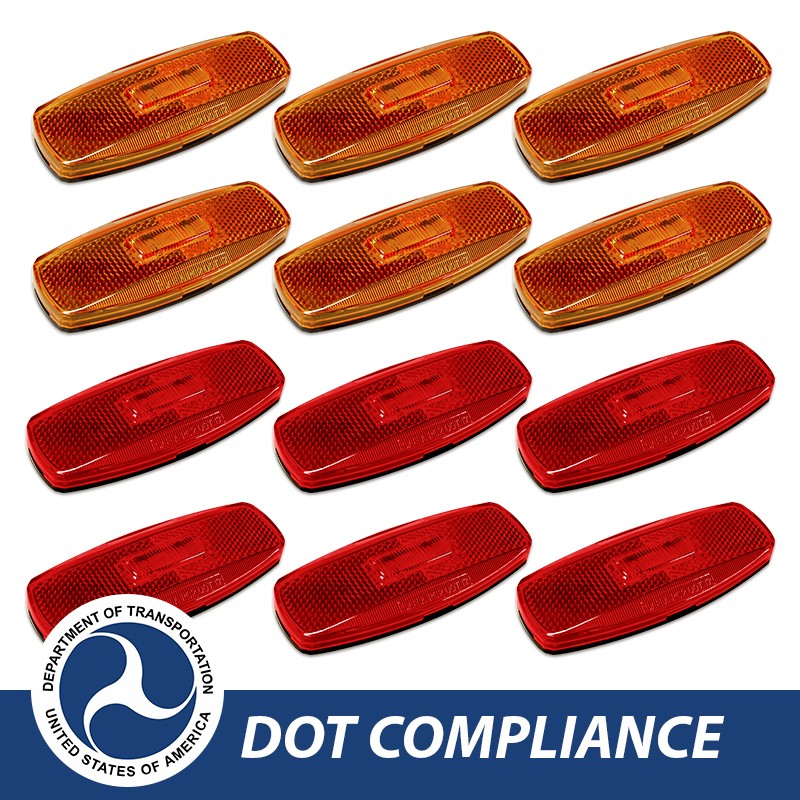 Dream Lighting 12V Trailer Marker LED RV Camper Clearance Light Head Tail Indicator Boat Caravan