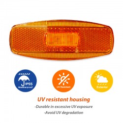 Dream Lighting 12V Trailer Marker LED RV Camper Clearance Light Head Tail Indicator Boat Caravan
