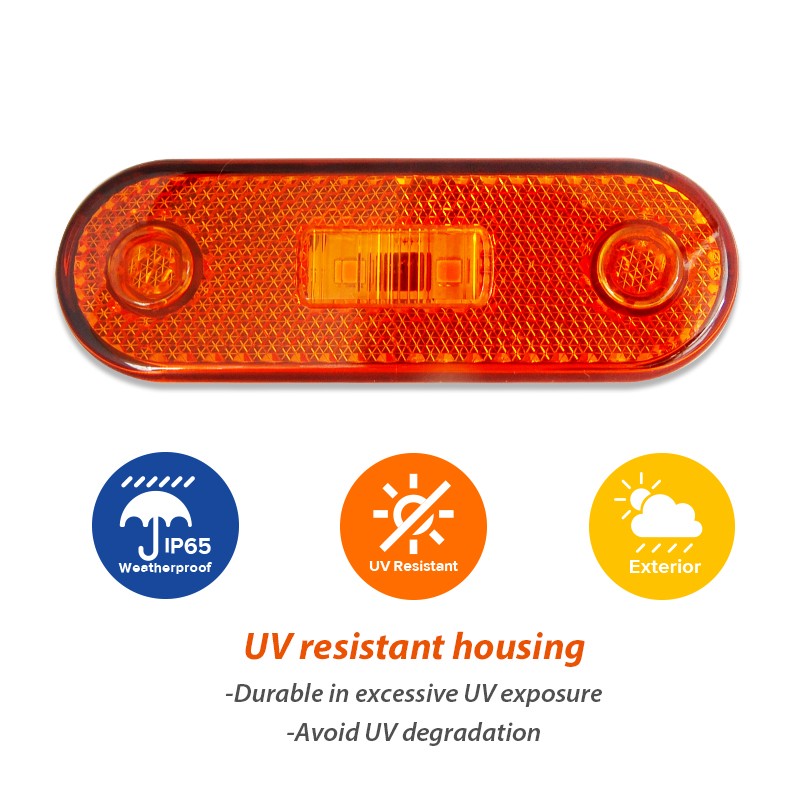 12V LED side marker lamp exterior waterproof caravan motorhome, LED