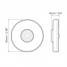 Dream Lighting 12V Round LED Side Marker RV Trailer Truck Clearance Indicator Front Rear Lamp