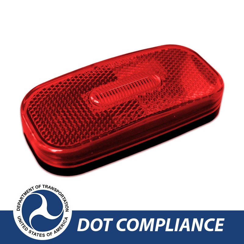Dream Lighting 12V LED Side Marker Red Light Car/Truck/Caravan Clearance identification Lamp