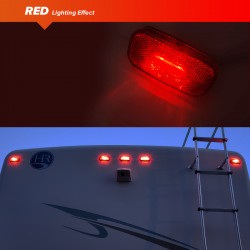Dream Lighting 12V LED Side Marker Red Light Car/Truck/Caravan Clearance identification Lamp