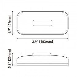 Dream Lighting 12V LED Side Marker Red Light Car/Truck/Caravan Clearance identification Lamp