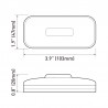 Dream Lighting 12V LED Side Marker Red Light Car/Truck/Caravan Clearance identification Lamp