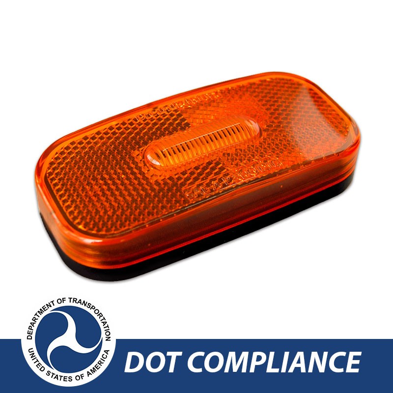 Dream Lighting 12V LED Light RV Motor Side Marker Identification Lamp Amber Coach Lorry