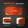 Dream Lighting 12V LED Light RV Motor Side Marker Identification Lamp Amber Coach Lorry
