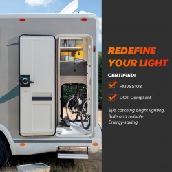 Dream Lighting 12V Side Marker Exterior LED Front Rear Clearance Lights RV Camper Trucks