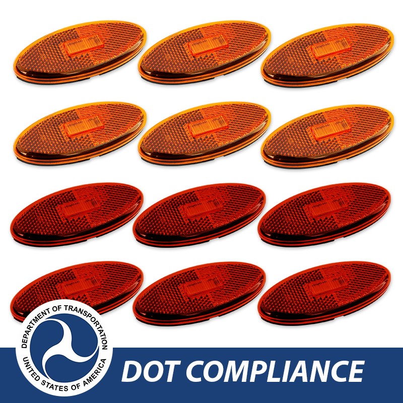 Dream Lighting 12V Side Marker Exterior LED Front Rear Clearance Lights RV Camper Trucks